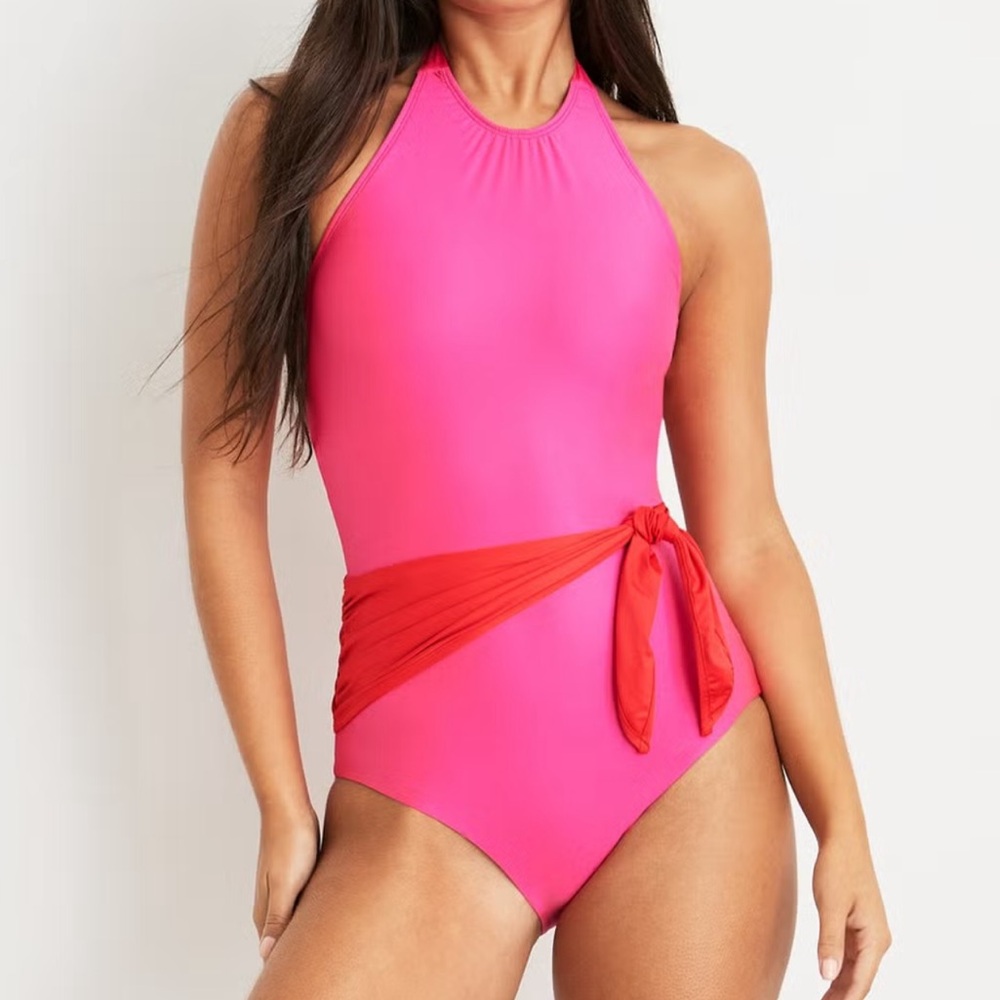 Hermoza Fuchsia and Scarlet One Piece Swimsuit